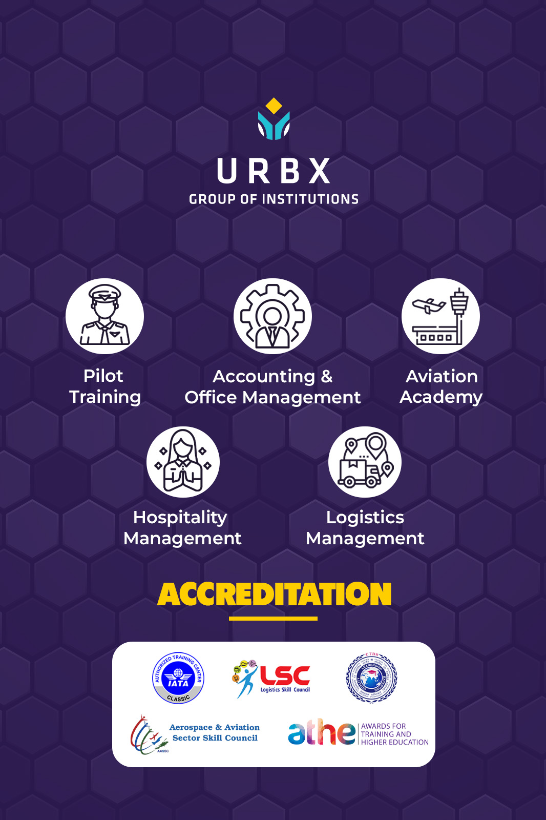 School campus with students and modern facilities